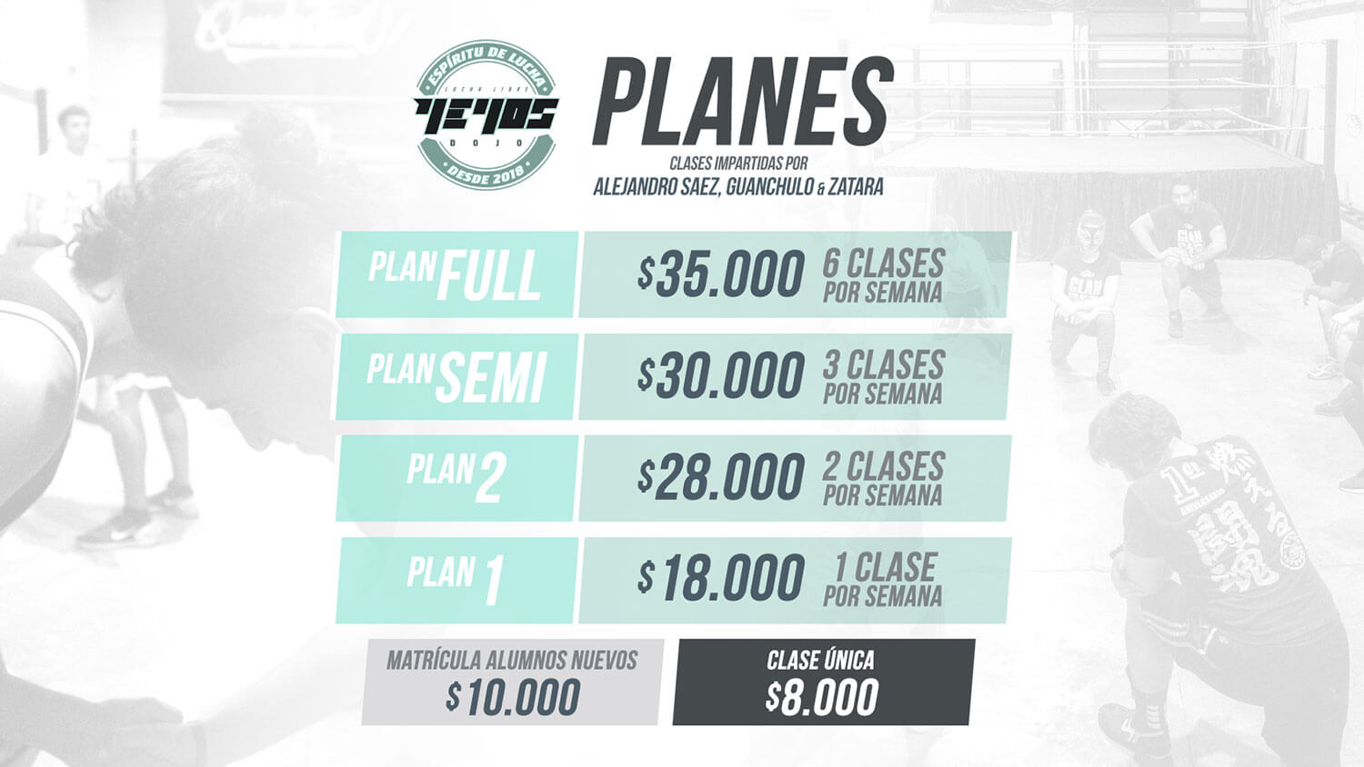 Planes del Yeyos Dojo